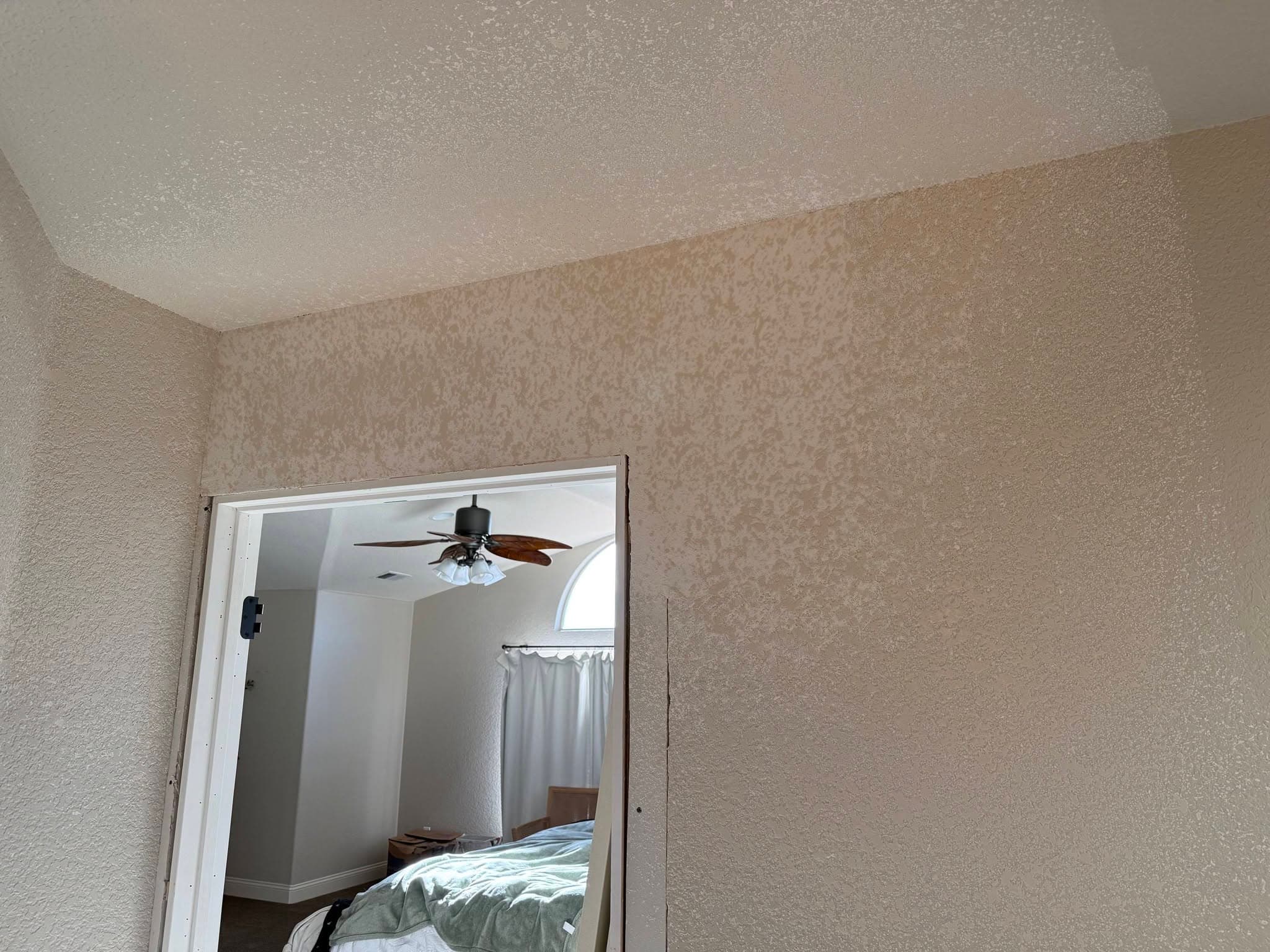 Detail of hand-applied wall texture